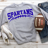 Spartans Football Arched DTF Print