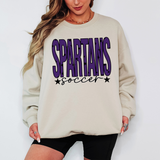 Spartans Soccer Star Power Team Sports DTF Print