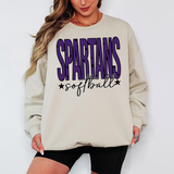 Spartans Softball Star Power Team Sports DTF Print