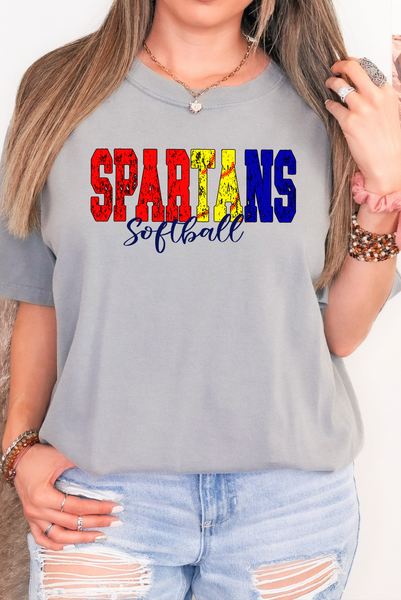 Spartans Sport Grunge DTF Print