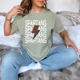 Spartans Baseball Bolt DTF Print