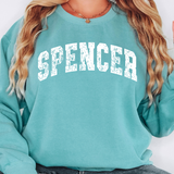 Spencer Distressed Arch DTF Print