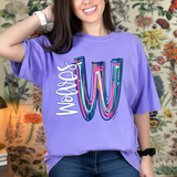 Paint Splatter Wolves DTF Print