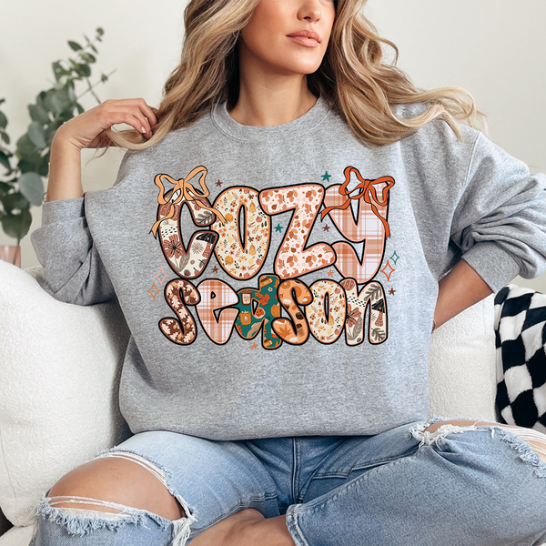 Fall Patterned Cozy Season DTF Print