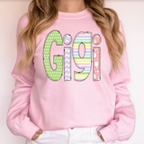 Spring Gigi Doodle DTF Print