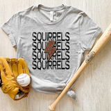 Squirrels Baseball Bolt DTF Print