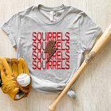 Squirrels Baseball Bolt DTF Print
