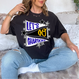 Chargers Lets Go Star Banner Trio DTF Print