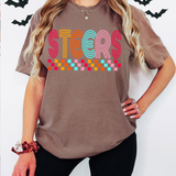 Steers Checker Doodle DTF Print