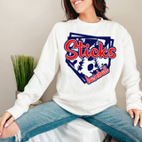 Sticks Baseball DTF Print