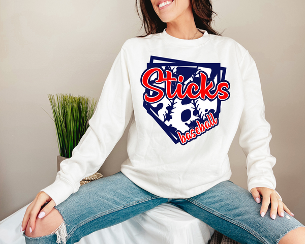 Sticks Baseball DTF Print