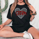 Storm Glitter Effect Heart DTF Print
