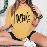 Straight and Narrow Mustangs DTF Print