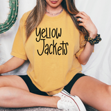 Straight and Narrow Yellow Jackets DTF Print