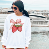 Coquette Strawberries DTF Print