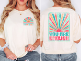 Sunkissed You Are Enough Retro DTF Print