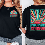 Sunkissed You Are Enough Retro DTF Print