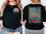 Sunkissed You Are Enough Retro DTF Print