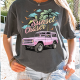 Sunset Chaser Bronco DTF Print