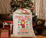 Personalized Super Hero Santa Sack DTF Print