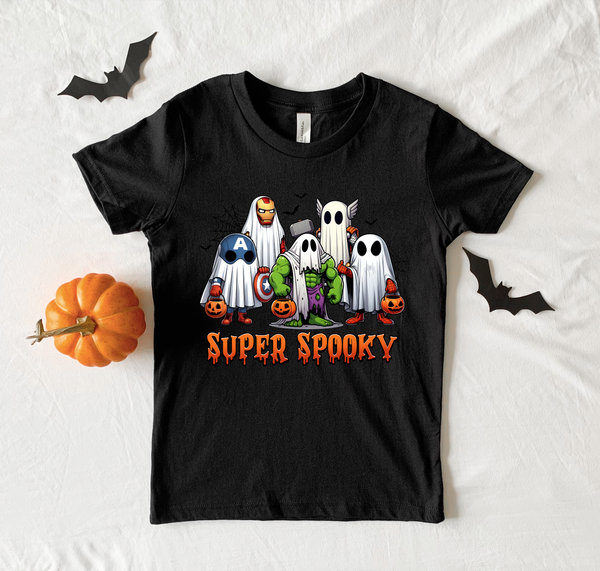 Super Spooky Halloween Super Heros DTF Print