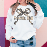 Surgical Tech Grey Camo Bow DTF Print