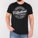 Surviving Fatherhood One Beer at a Time DTF Print
