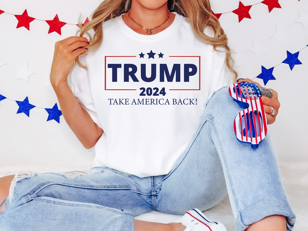 Take America Back Again Frame Trump DTF Print