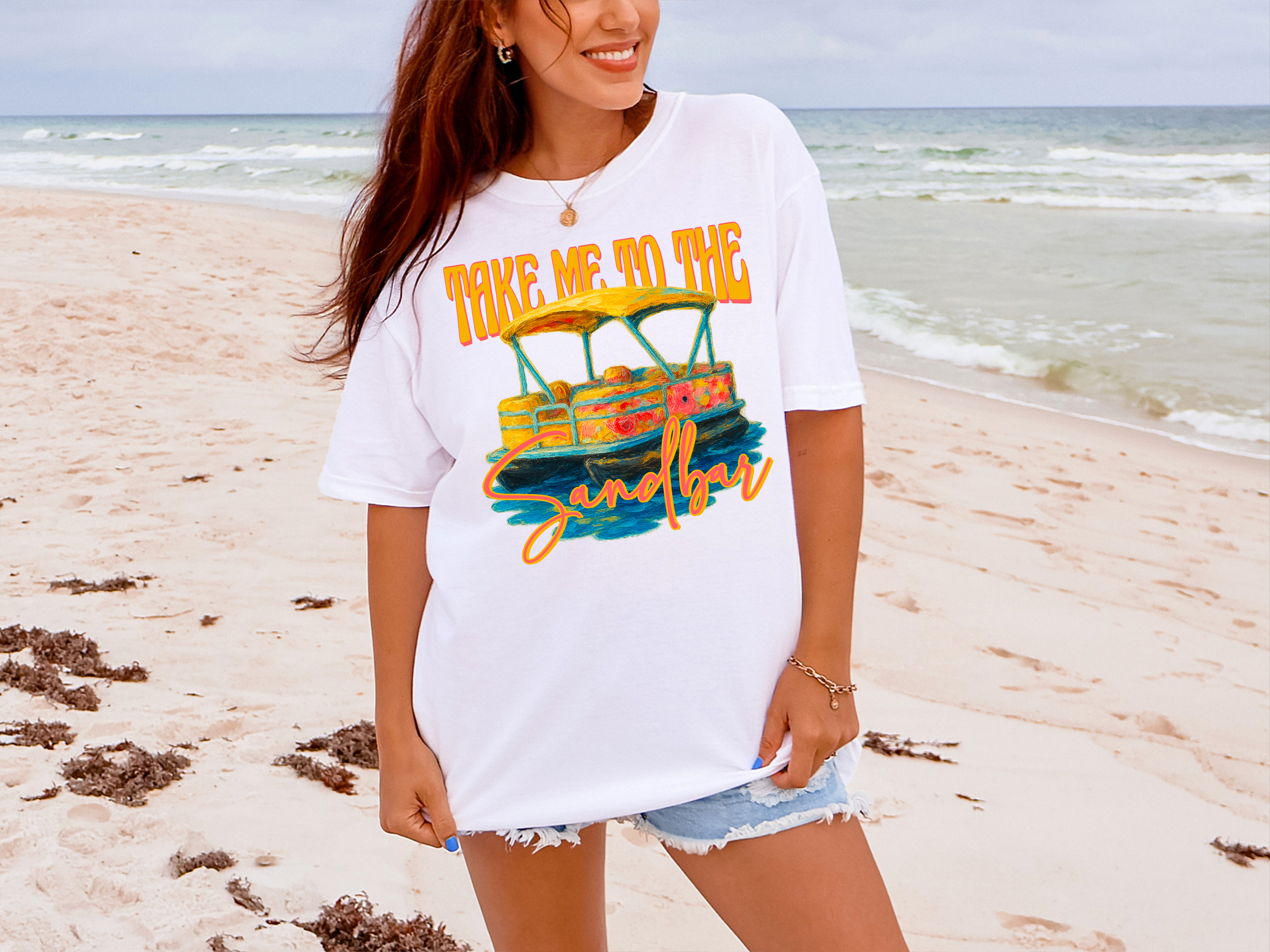 Take Me To The Sandbar Summer DTF Print