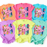 Back To School Grades Tall Crayons DTF Print