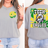 Tech Eagles Floral DTF Print