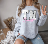 Faux Glitter Tennessee Doodle DTF Print