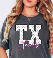 Faux Glitter Texas Doodle DTF Print