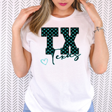 Faux Glitter Texas Doodle DTF Print