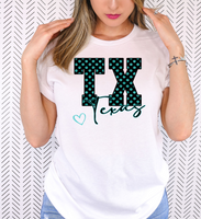 Faux Glitter Texas Doodle DTF Print