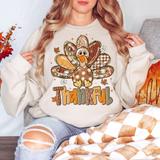 Thankful Glitter Turkey Print