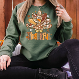 Thankful Glitter Turkey Print