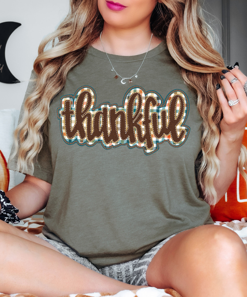 Thankful Plaid DTF Print