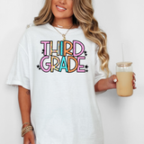 Third Grade Spring Star Doodle Mix DTF Print