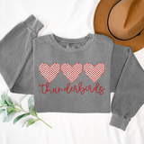 Thunderbirds Checker Heart Trio DTF Print