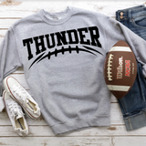 Thunder Football Arched DTF Print
