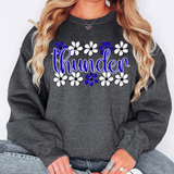 Thunder Daisy Row DTF Print