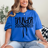 Thunder Simple Bow Checker DTF Print