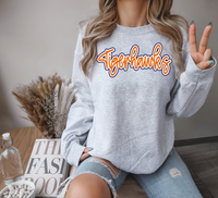 Tigerhawks Outline DTF Print