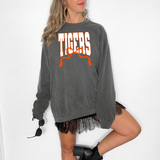 Tigers Team Arch with Bow DTF Print