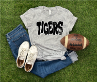 Distressed Tigers Wonky DTF Print