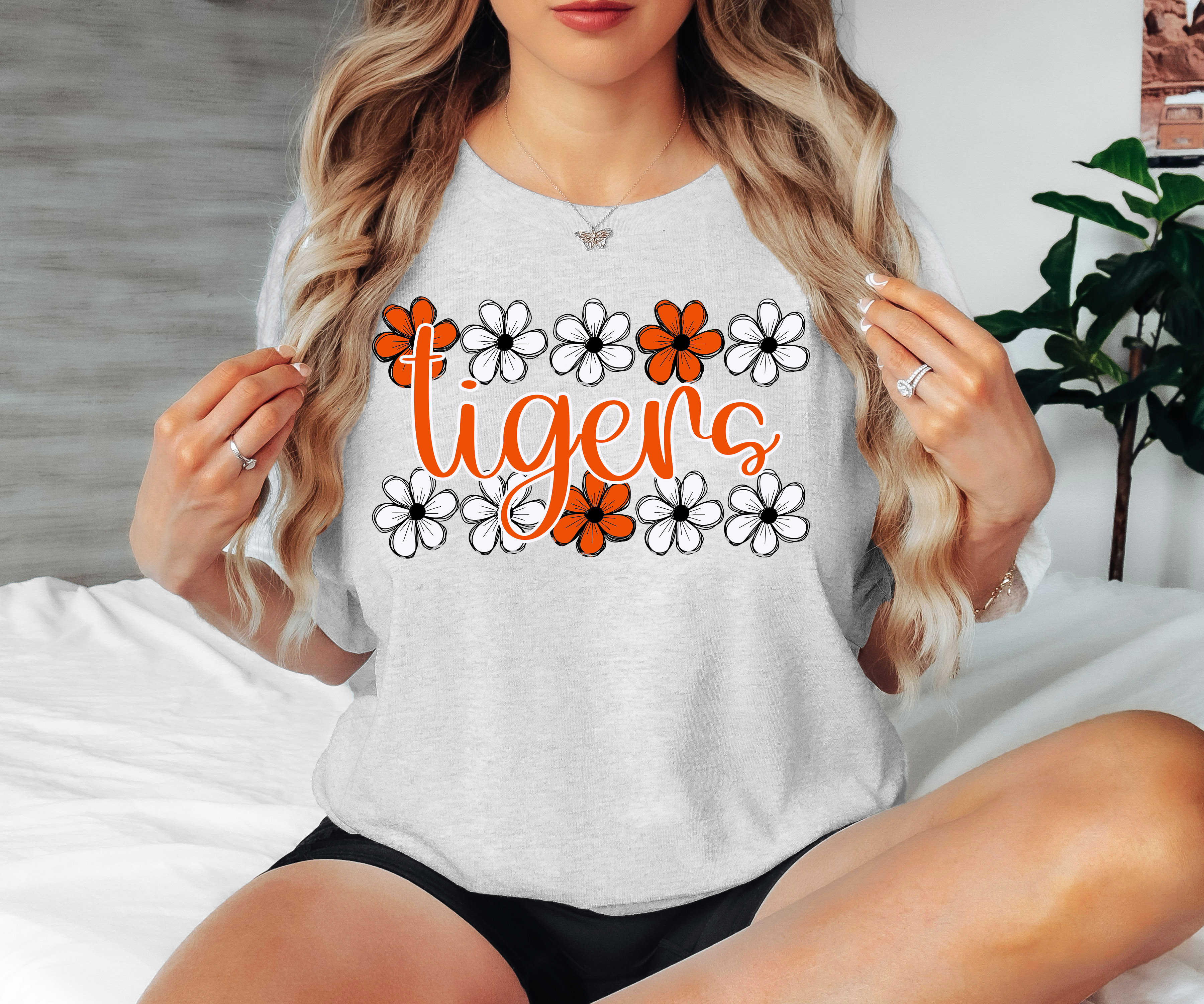 Tigers Daisy Row DTF Print