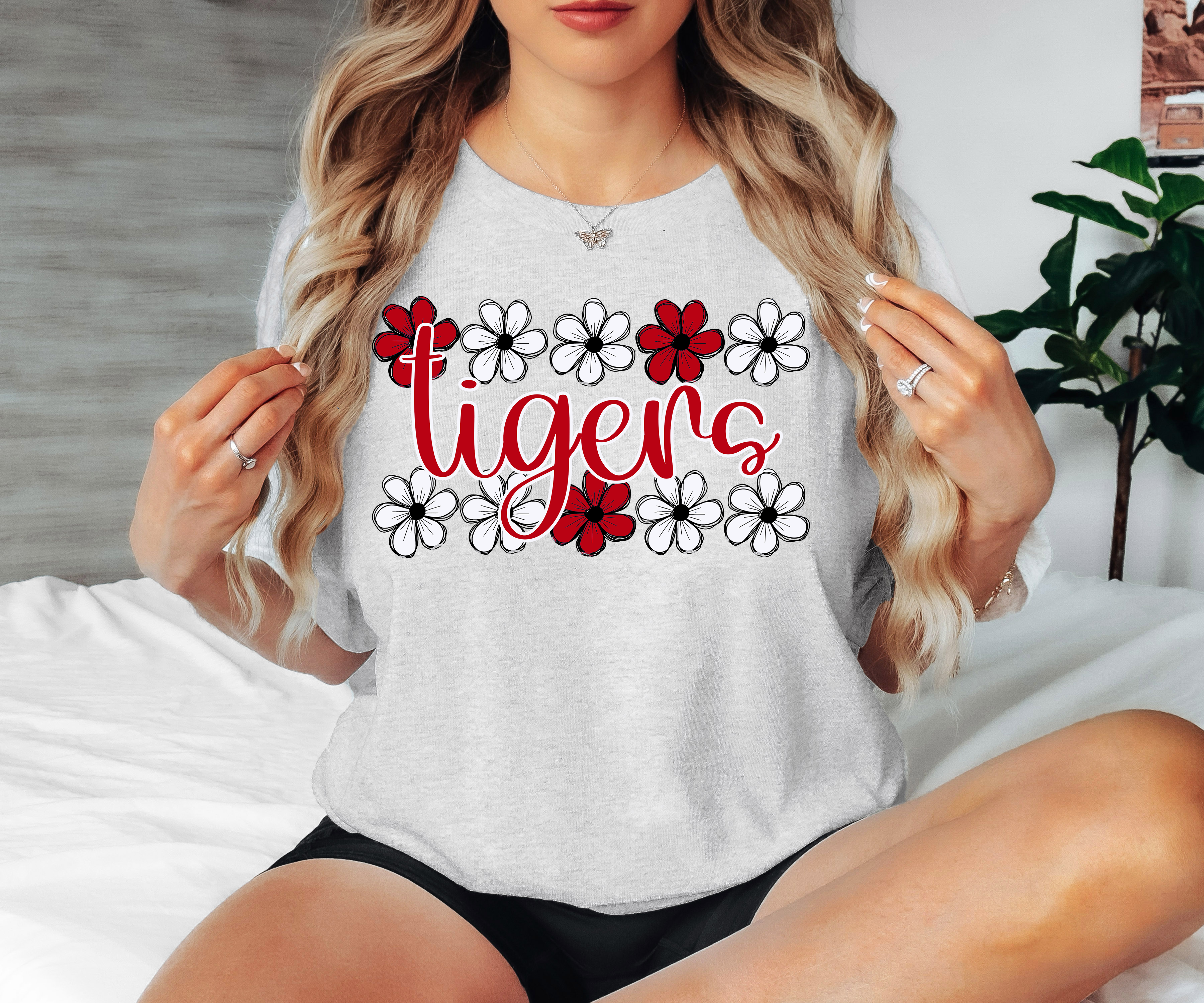Tigers Daisy Row DTF Print