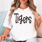 Tigers Dotted Doodle DTF Print