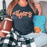 Tigers Outline DTF Print